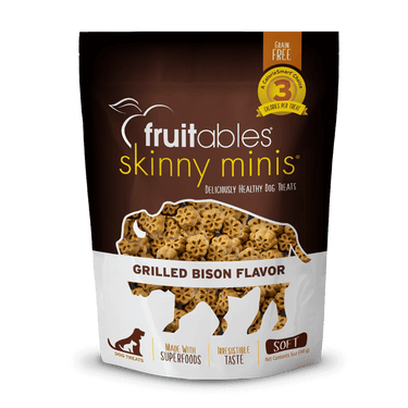 Fruitables Skinny Minis Dog Treats Grilled Bison 141 gr